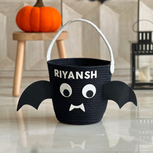 Halloween Trick or Treat Bat Basket